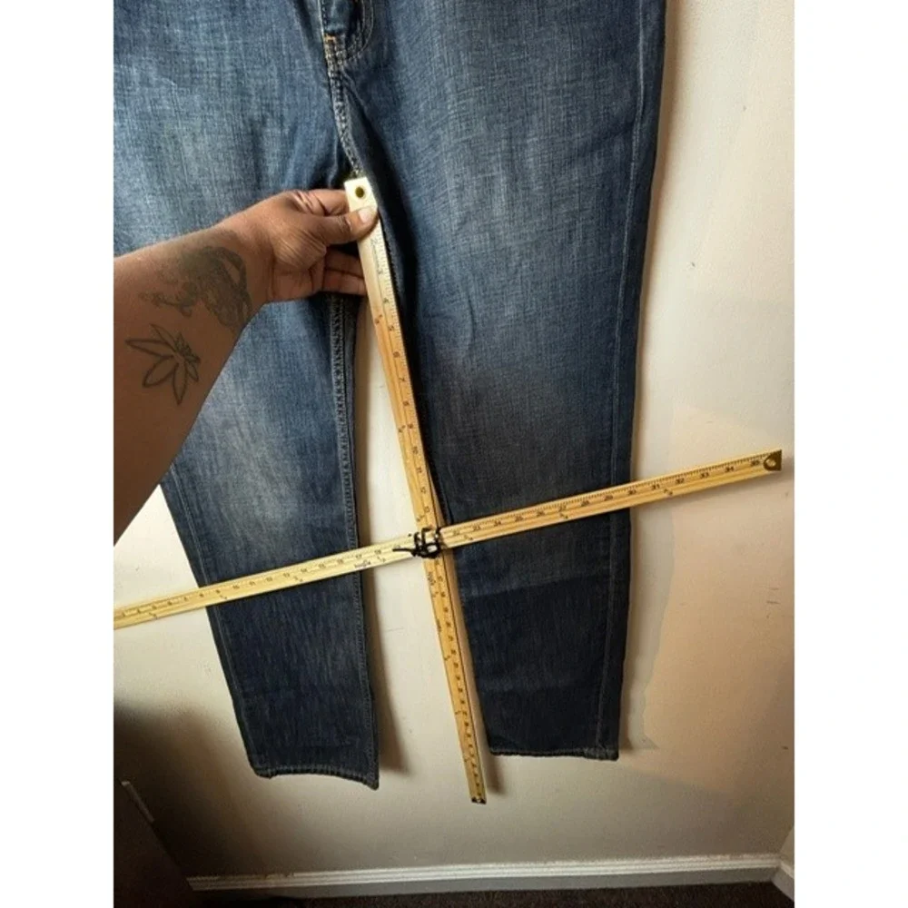 Levi's 514 Jeans Mens W34‎ L34 Straight Fit Medium Wash Denim Sandblasted Y2K